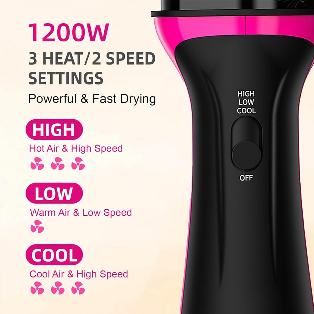 EVERAIRY Professional Volumizer Hair Blow Dryer Brush