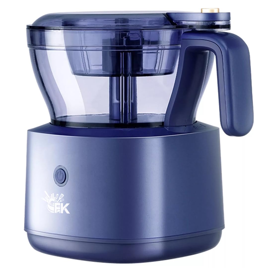 FOREVERKITCHEN Portable Food Processor Grinder with 4 Different Blades