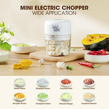 FOREVERKITCHEN Rechargeable Mini Electric Chopper with Food Grade