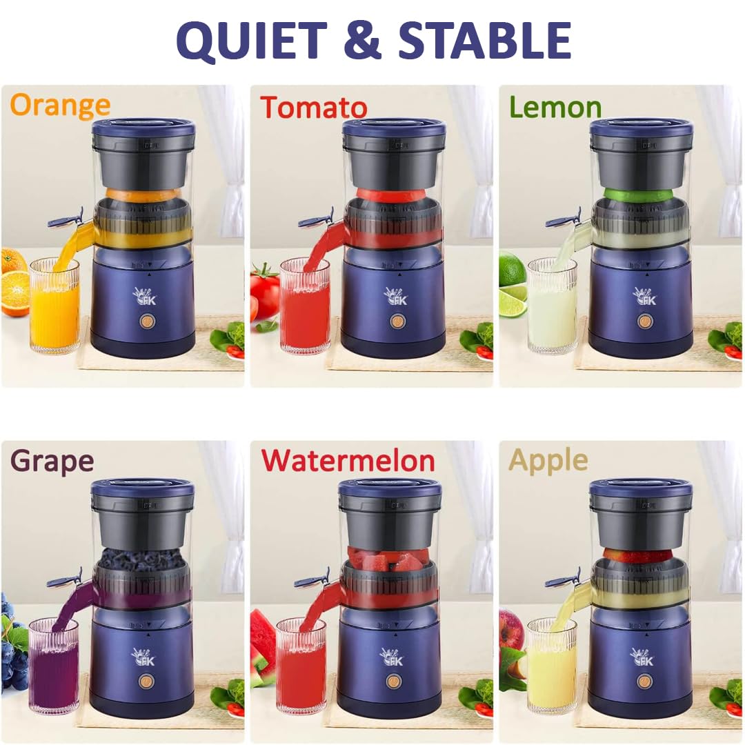FOREVERKITCHEN Portable Electric Citrus Juicer | Orange, Lemon Squeezer