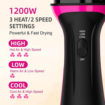 EVERAIRY Professional Volumizer Hair Blow Dryer Brush